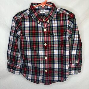 Gap Kids - Long Sleeve Plaid Button Front Shirt - Boys size 3T